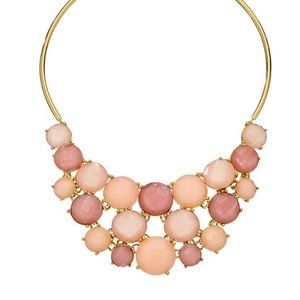 Kate spade New York - smell the roses bib necklace light pink/multi necklace